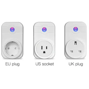 

WIFI Smart Socket Plug EU UK US Plug 220V/10A Remote Control Smart Timing Switch Plug Work For Amazon Alexa/Google Assistant