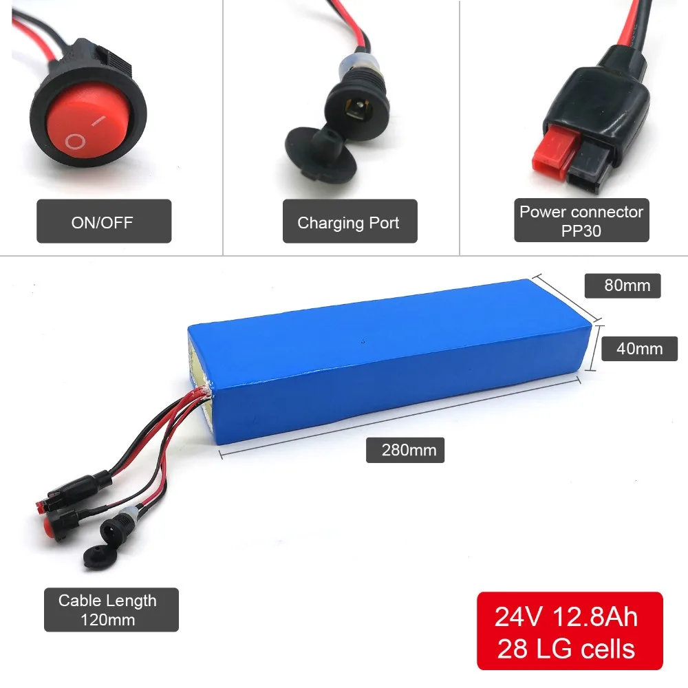 Discount okfeet Electric Wheelchair Conversion Kit No Battery  24V 250W 6km/h Double motors Wheelchair Modification 20