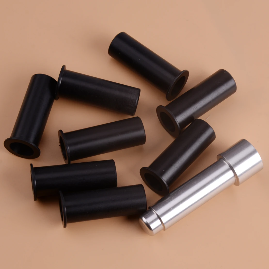 

beler Door Hinge Bushing Pin Liners Repair Kit Removal Tool Fit for Jeep Wrangler JKU 07-18 4 Door Kentrol Delrin