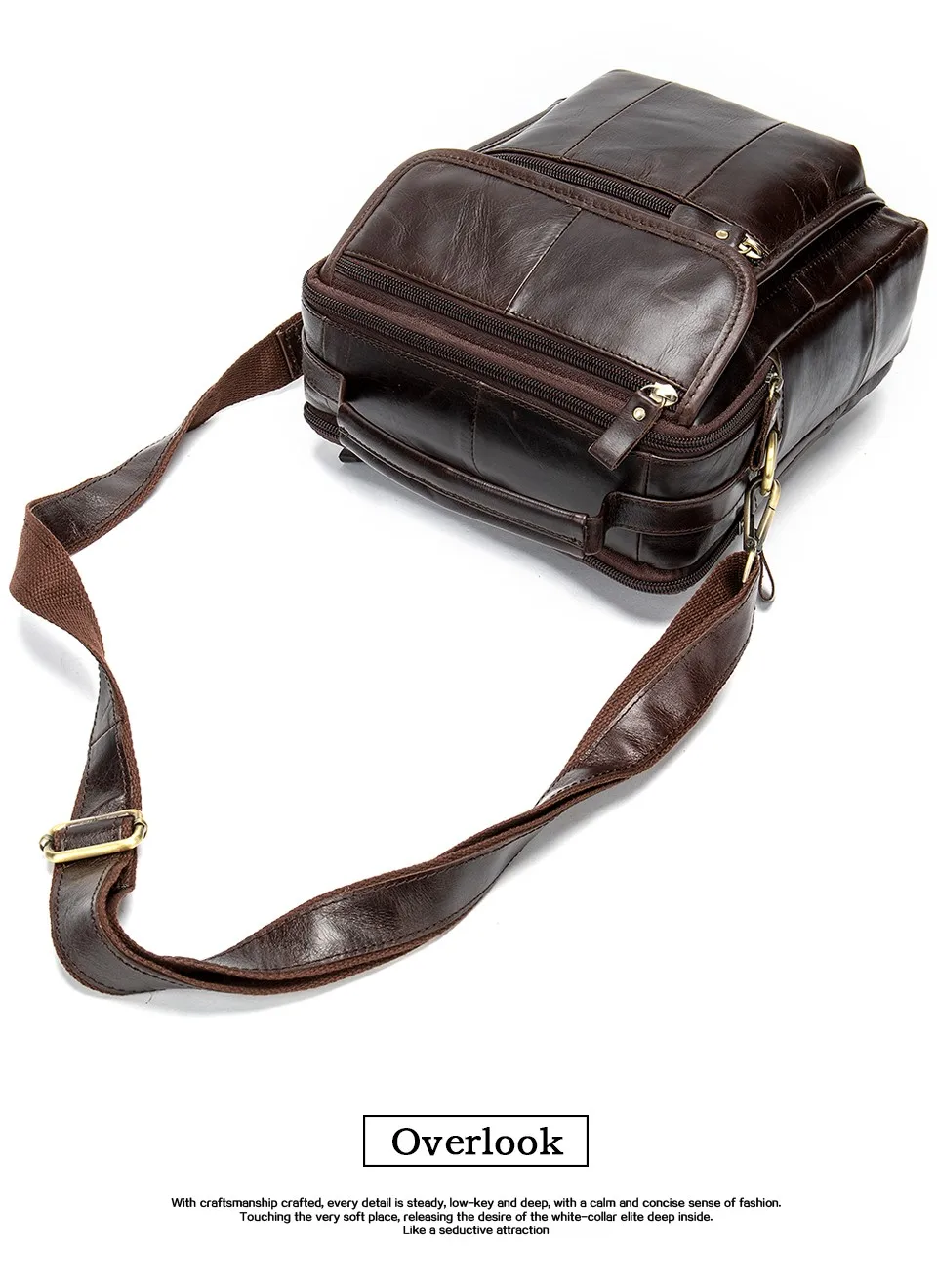 Men Shoulder Bag Men's Genuine Leather Casual Bags for Men Business Crossbody Handbag Flap Leather Bags bolsas male 15