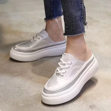 Tangnest/Новинка; модные женские туфли-оксфорды на плоской платформе; Мягкие Шлепанцы из искусственной кожи; однотонные слипоны на шнуровке; обувь в британском стиле; XWD6957