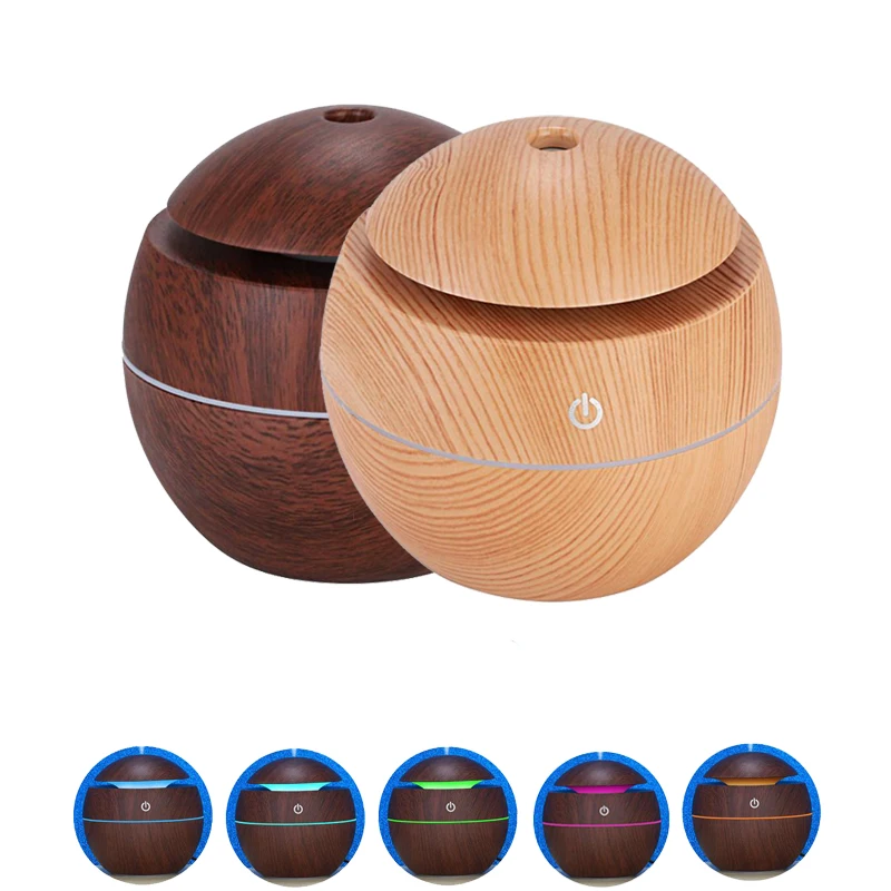 

USB Aroma Ultrasonic Essential Mist Humidifier Air Purifier with 7 Color Change LED for Office Home