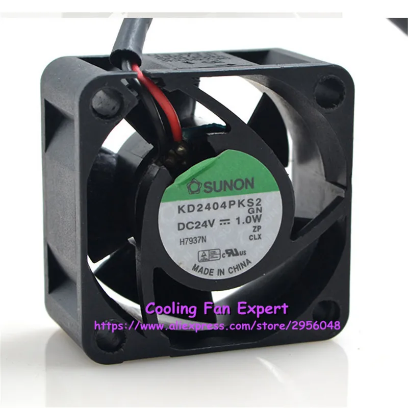 Sunon KD2404PKS2 компьютер воздуходувы двойной мяч вентилятор охлаждения DC 24 в 1,0 Вт 0.05A 4020 40*40*20 мм 6200 об./мин. 2 провода