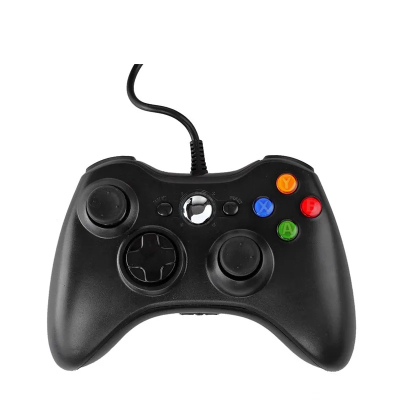 

hot selling Wired control gamepad For xbox360 pc gamepad usb computer PC cable game controller double vibration gamepad
