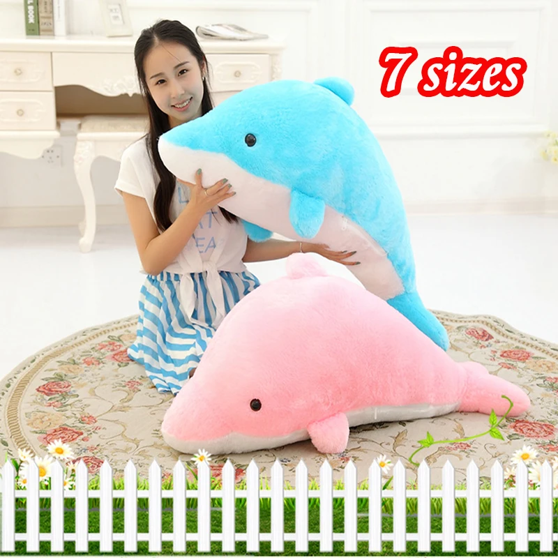 

Soft Stuffed Dolphins & Plush Toys Fluffy Animals Cute Pillow Kids dolls Baby Birthday Gifts for Children DropShipping Available