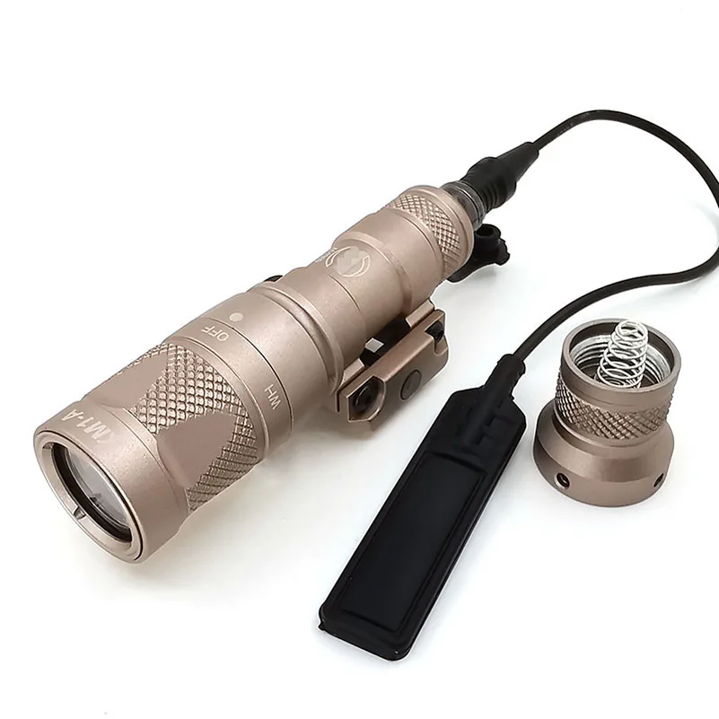 SOTAC-GEAR M300V тактический фонарь Мини Weaponlight Wihte свет Выходная константа/Мгновенный/Строб фонарик для охоты 20 мм рельс - Цвет: Коричневый