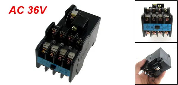 AC 36V Coil 5A 380V Auxiliary Contactor Relay 4 N/O 4 N/C