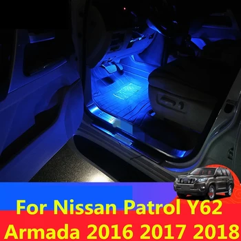 

Feet lamp LED light Car atmosphere light Feet light Interior modification decoration For Nissan Patrol Y62 Armada 2016 2017 2018