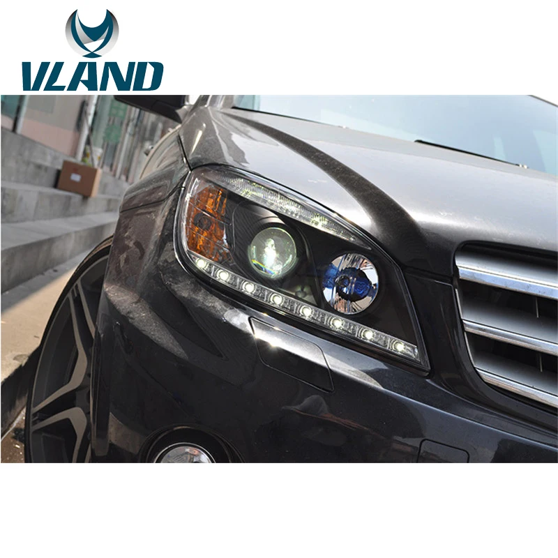 Заводская Автомобильная фара VLAND для W204 2007 2008 2009 2010 C180 C200 C300 светодиодная H7