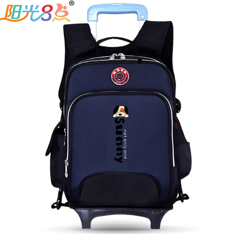 

2017 New School wheeled bag for girl Waterproof Nylon School backpacks Boy travel bags students backpack Children school bags