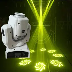 60 Вт белый Светодиодный прожектор с движущейся головкой супер яркий светодиодный прожектор для танцпола DMX DJ 8 gobos effect stage lighting