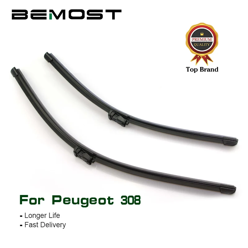 Buy BEMOST Car Wiper Blades Natural Rubber For Peugeot