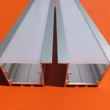 Встраиваемый светодиодный профиль, алюминиевый корпус с крылышками с ПММА крышкой 2 м/шт. 30 м/лот