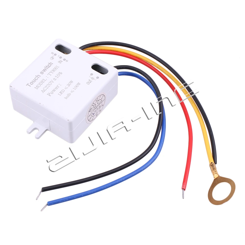 AC 220V On Off Touch Switch Table Dimmer Brightness Adjust Switch For