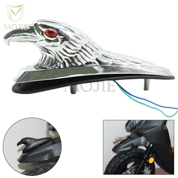 

Front Fender Mudguard Ornament Eagle Head Statue Fender Bonnet Emblem Motorbike For ATV Dirt Bike Motorcycle Universal Motors