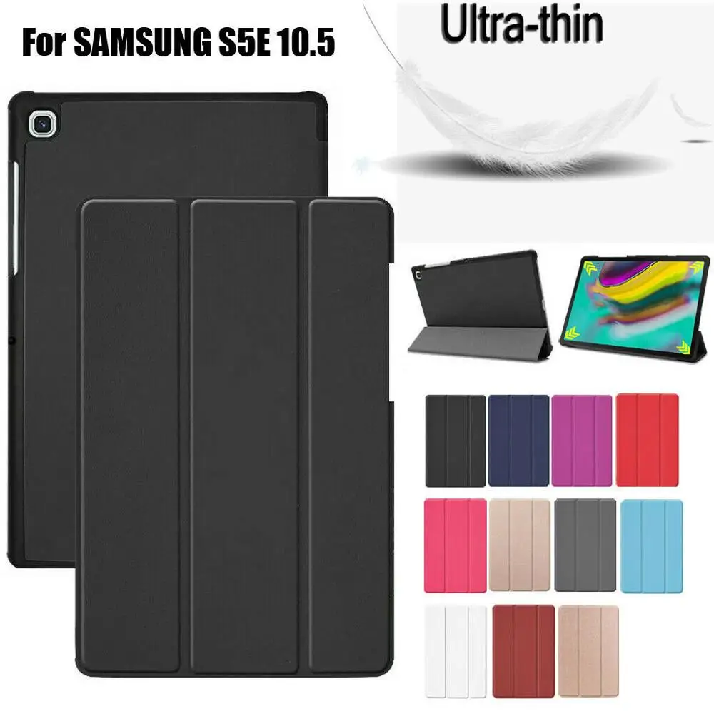 

New Auto Wake/Sleep Smart Ultra Slim Flip Stand PU Leather Cover Case for Samsung Galaxy Tab S5e T720 T 725 10.5 2019