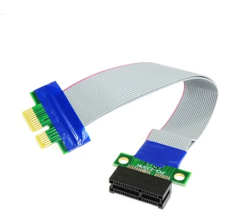 

200pcs/lot PCI-E 1X Riser Card Extender Flexible Extension Cable Ribbon Adapter Converter