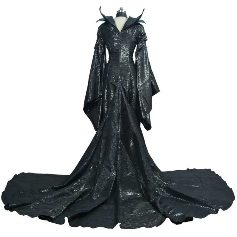 

New Movie Maleficent Black Witch Princess Maleficent Cosplay Fancy Dress Carnaval Halloween Costumes for Women XXS-XXXL