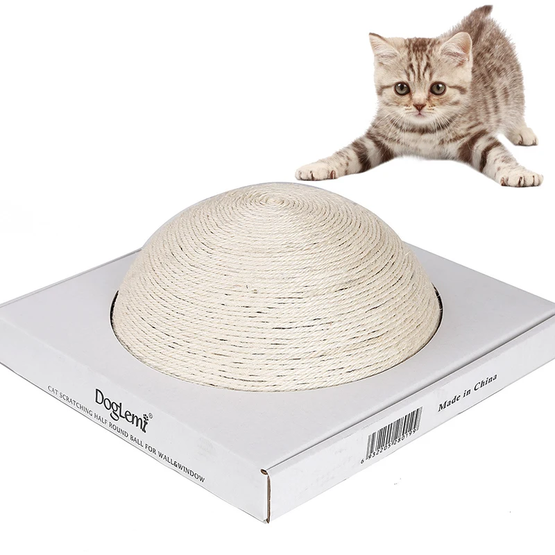 

Cat Scratch Board Toy Semi-circle sisal cat scratching table table Sucker window sill wall grabbing plate grinding device