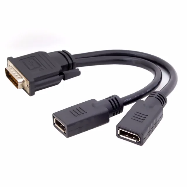 Best Quality DMS-59Pin Male to Dual DP Displayport Female Splitter Extension Cable for PC Graphics Card Best Quality DMS-59Pin Male to Dual DP Displayport Female Splitter Extension Cable for PC Graphics Card