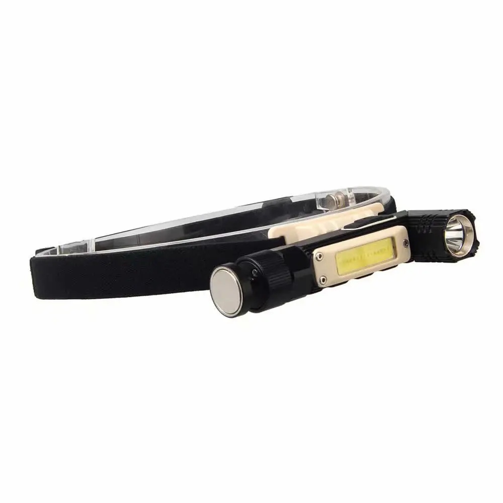 Новый 2 в 1 USB Перезаряжаемый COB светодиодный фонарик рабочий свет сильные