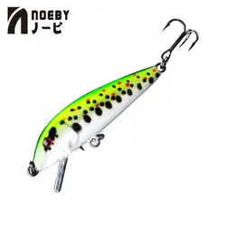 NOEBY рыболовные приманки NBL9429 Minnow Lure ПВХ жесткие приманки плавающие морские лодки Рыболовные снасти Pesca VMC рыболовные Крючки 3D глаза яркий