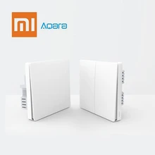 Xiaomi Aqara настенный выключатель Умный Свет управление ZigBee версия беспроводное подключение один ключ управление приложение дистанционное управление Умный дом Комплект