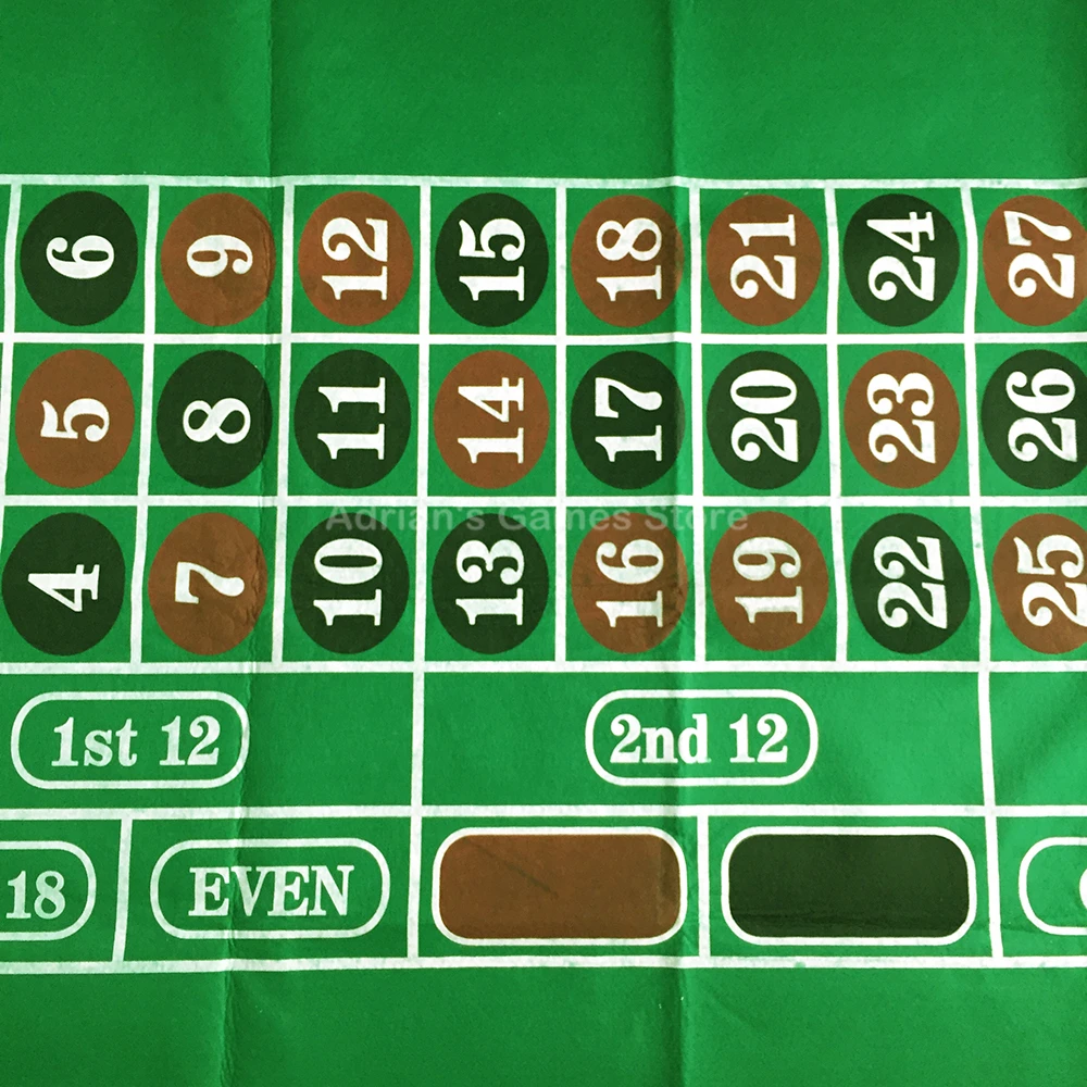 180*90cm Russian roulette table cloth - poker table cloth - Roulette table mat - Non-woven cloth 500g Good quality