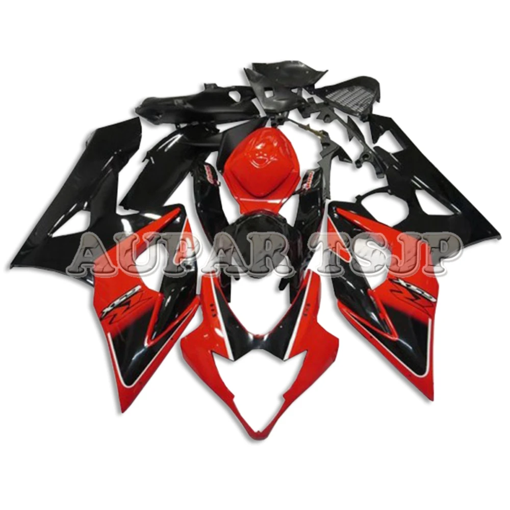 Красно-черные панели для мотоциклов Suzuki GSXR1000 K5 2005 2006 05 06 комплект кузова из