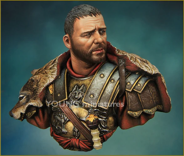 

New Unassembled 1/10 Scale Roman general Figure Resin Bust Resin Kit DIY Toys Unpainted kits