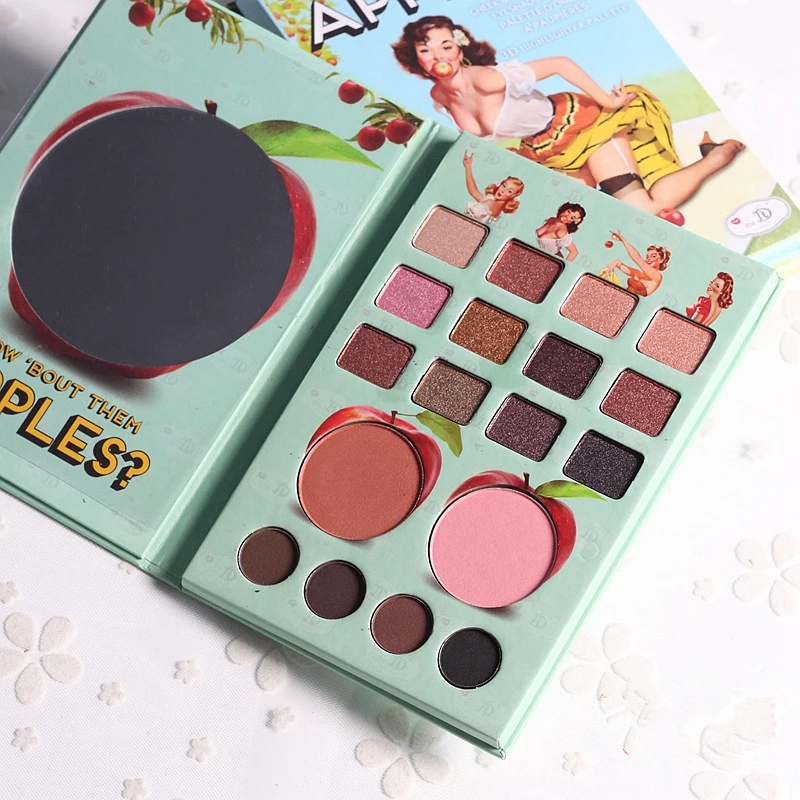 

Eyeshadow Glitter Palette Long-lasting Shimmer Eyes Makeup Smoke Matte Shades Mineral Pigment Balm Eyeshadow 18 Colors Pallete