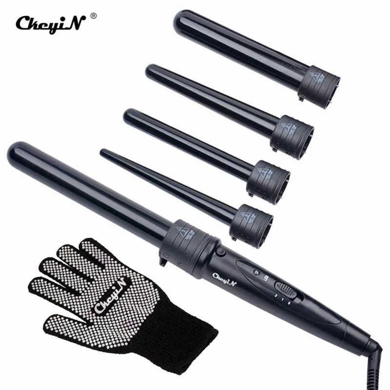 Щипцы для завивки волос 5 в 1 Pro 09 32 мм набор цилиндрические щипцы 5P керамические
