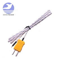 1 шт. 500C горячий K Тип термопары Датчик температуры 1 м 3.3Ft длина провода термопары зонд измерения температуры воздуха и газа