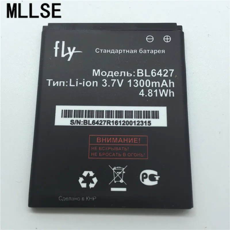 10 шт. MLLSE 1300 мАч BL6427 Аккумулятор для Fly FS407 STRATUS 6 фотоаккумулятор | Мобильные