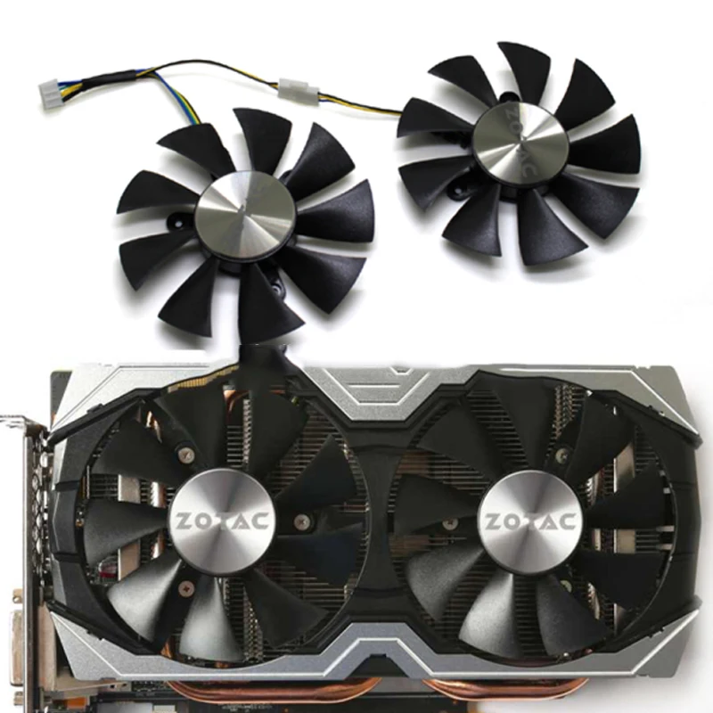 Оригинальный охлаждающий вентилятор 85 мм GFY09010E12SPA 4pin для ПК ZOTAC GTX1060 6 ГБ GTX 1070 Mini GPU Графическая карта