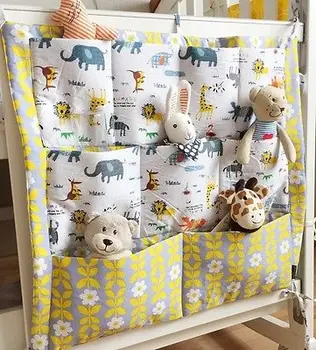 

2017 Hot baby bed crib rooms nursery hanging storage bags home decorations organizer pocket closet bag organizadora