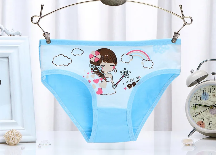 Lovely Cartoon Cotton Fashion Kids Panties Girls' Briefs Child Underwear Everyday Short Underpants Children Clothing 2pcs/lot