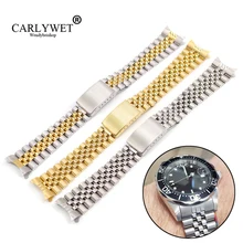 19 20 22 мм полые Закругленные концы Твердые винтовые звенья стали замена часы группа Винтаж юбилейный браслет для Datejust