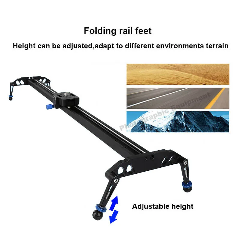 60 см/80 см/100 см камера слайдер профессиональный видео трек подшипник слайдер Долли стабилизатор рельсовая система для DSLR камеры видеокамеры