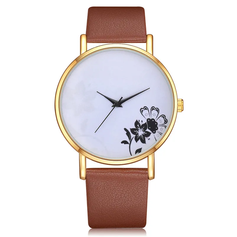Women's watches brand luxury fashion ladies watch Casual Quartz Leather Band Watch Analog Wrist Watch clock Reloj mujer J06#N (9)