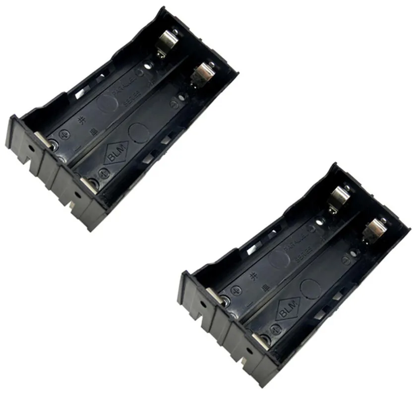 Лучшая цена 2 шт DIY коробка держатель чехол для 2X18650 3 7 V аккумуляторная батарея 4