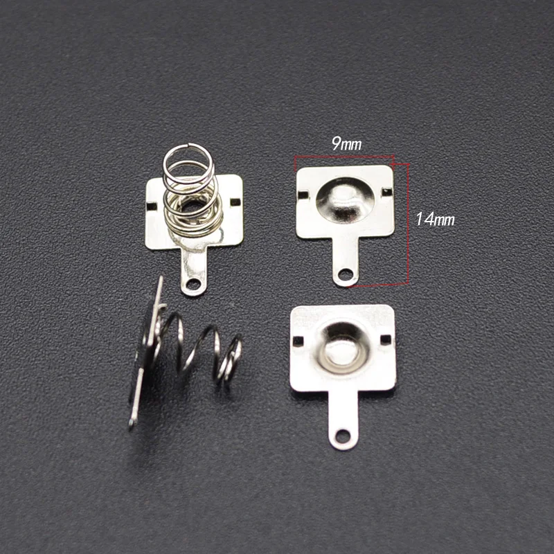 Battery Contact Plate 20pcs/ Replacement Metal Batteries Spring Contact Plate Silver For AA AAA Batteries