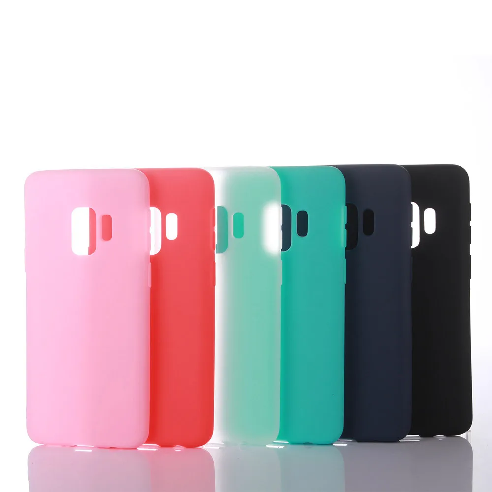 

New Silicone TPU Unique Design Shockproof Waterproof Ultra-thin Scrub Translucent TPU Cover Case For Samsung S9 5.8 inch