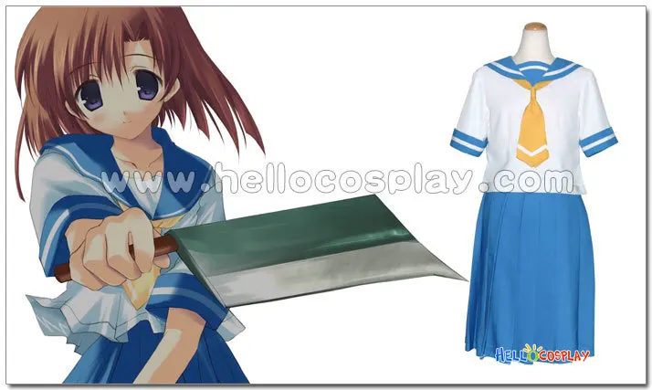 

Higurashi no Naku Koro ni Cosplay School Girl Uniform Rena Ryuugu Costume H008