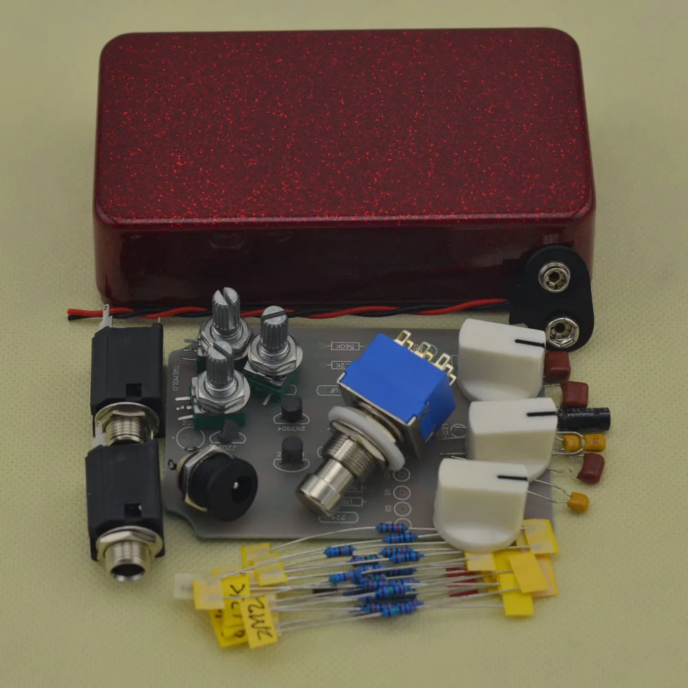 Tremolo Pedal True Bypass High Quality Guitar Effect Pedal red Guitar