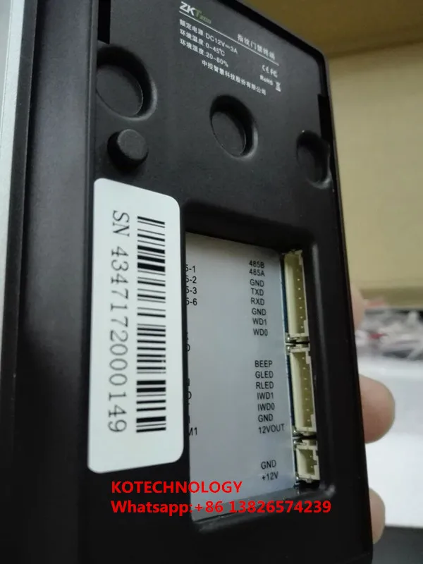 ZKteco F22 Wi-Fi Wiegand26 отпечатков пальцев Контроллер доступа для биометрической Системы