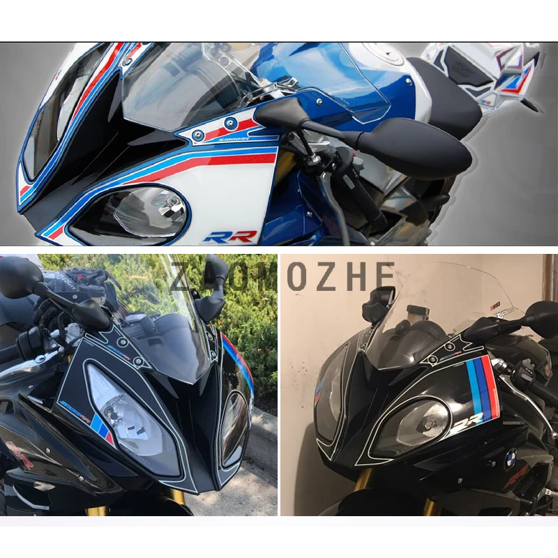 Для BMW S1000RR 15-17 сзади обтекатель доска наклейки для BMW S1000RR- передний обтекатель Номер двигателя доска 3D Гель Protector