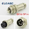 1set GX16 5 Pin Male & Female Diameter 16mm Wire Panel Connector L73 GX16 Circular Connector Aviation Socket Plug ► Photo 1/5