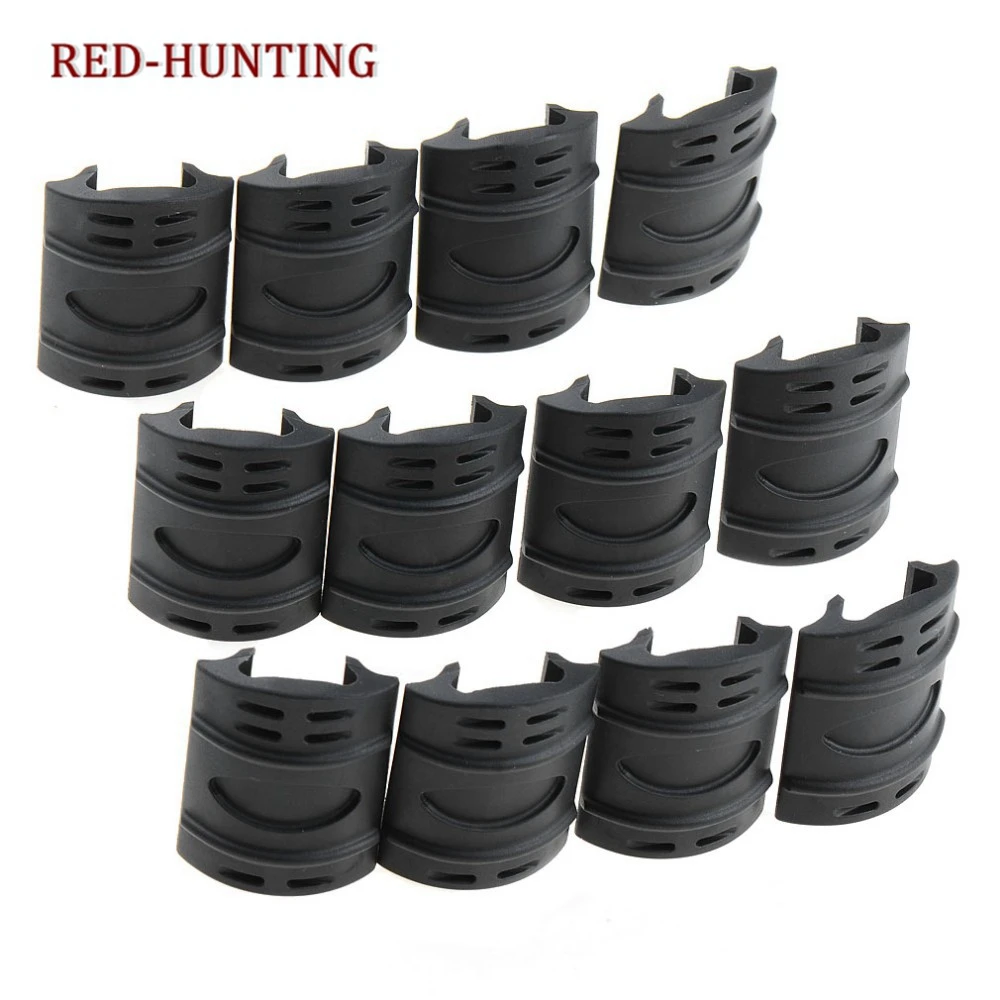

12pcs Tactical Weaver Picatinny Rubber Handguard Quad Rail Protector Covers