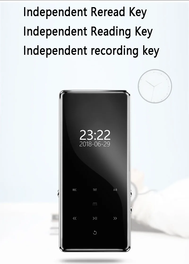 Металлический HIFI Mp4 плеер 2,4 дюймов экран Bluetooth 4,2 без потерь музыка мини MP3 портативные аудио плееры fm-радио электронная книга Видео